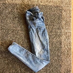 light blue American eagle jeans size 0